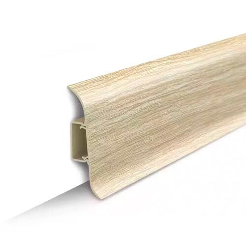 Пластиковый плинтус Идеал Classic 3D 70 мм Дуб европейский 218