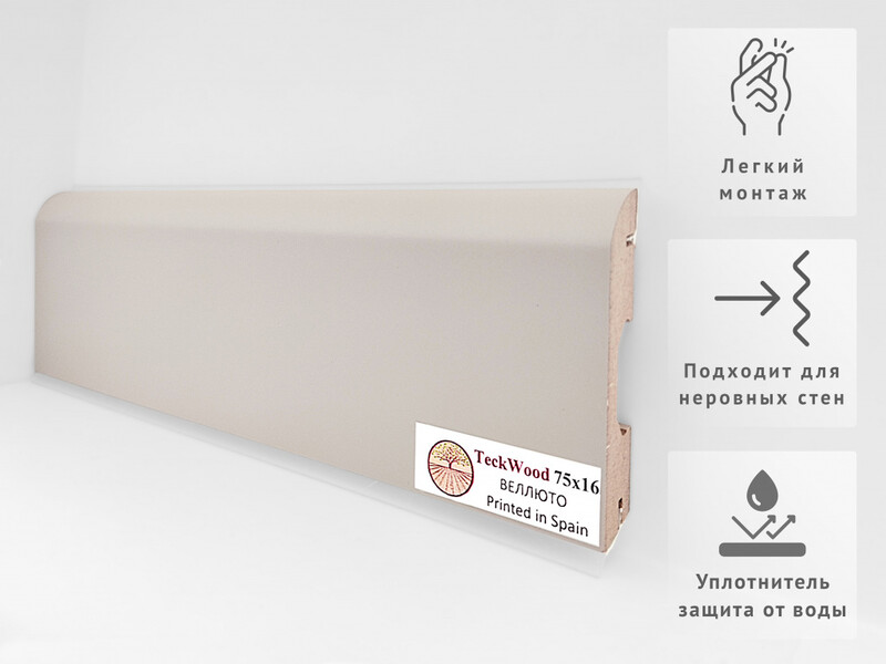 Плинтус Мдф Teckwood Веллюто